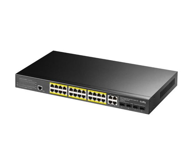 Cudy 28p GS2028PS4 (24x10/100/1000Mbit PoE+, 4xSFP/Combo) - 1110365 - zdjęcie 2